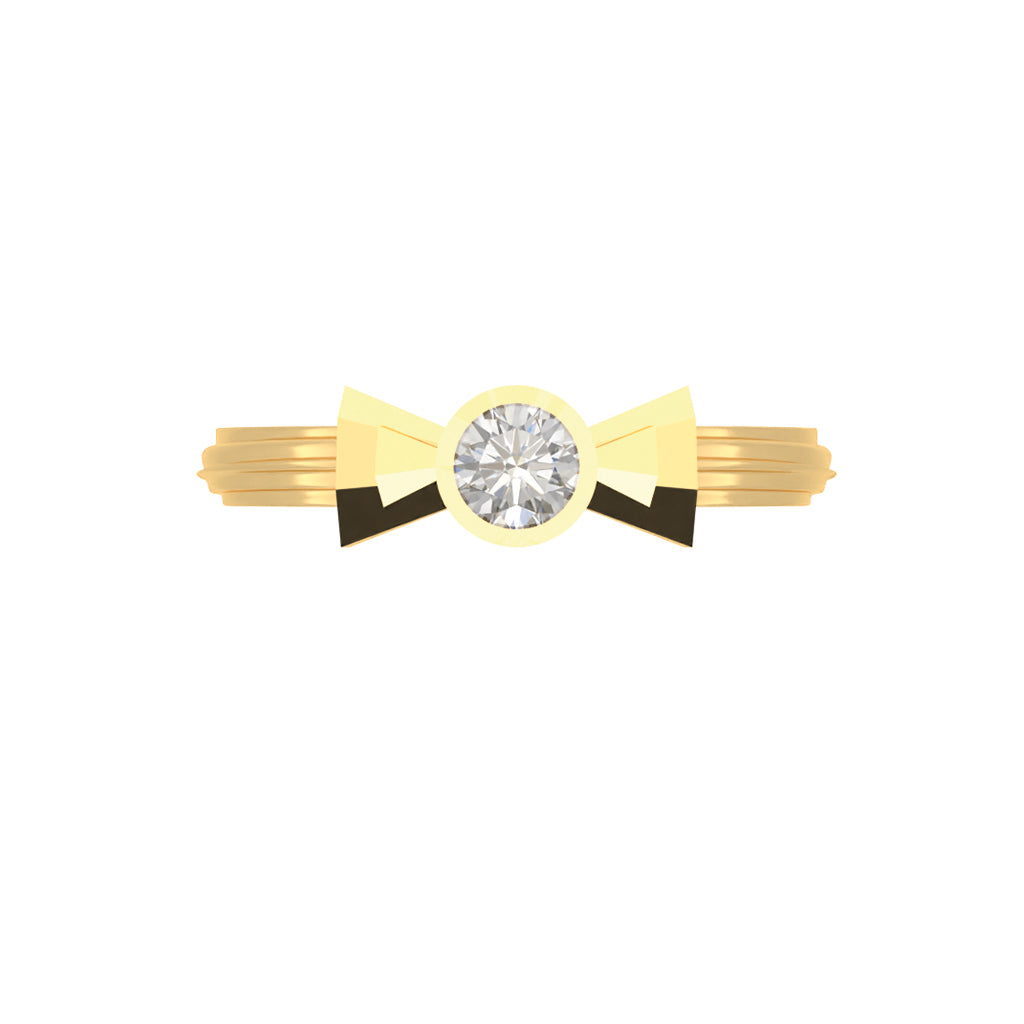 Noeud coco en or jaune 18 carats