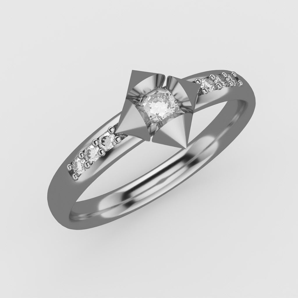 The Five Pillars of Love in 18k White Gold - Lab-Grown Diamonds