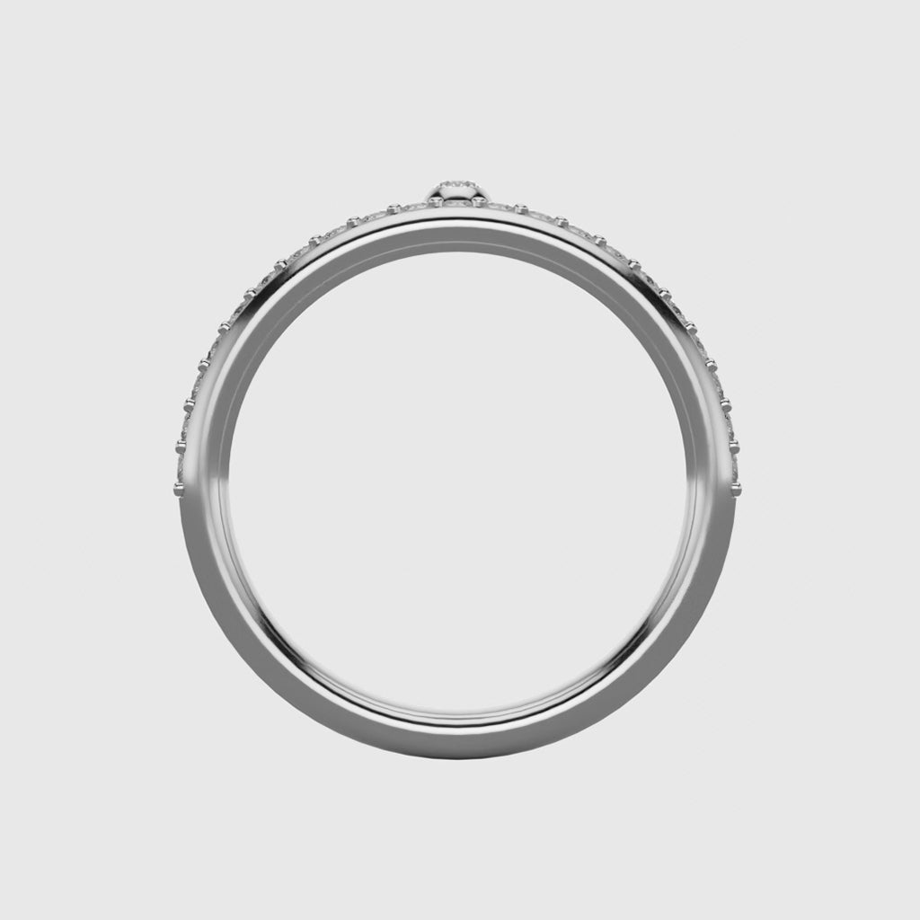 Alliance My Sweety Or blanc 18 carats - Diamants de laboratoire