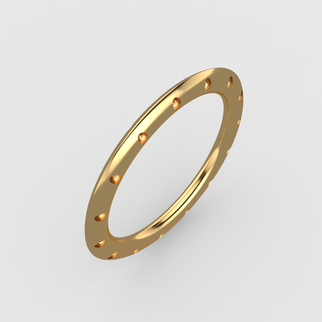 Para todo el universo en oro amarillo de 18 quilates - Alianza de boda