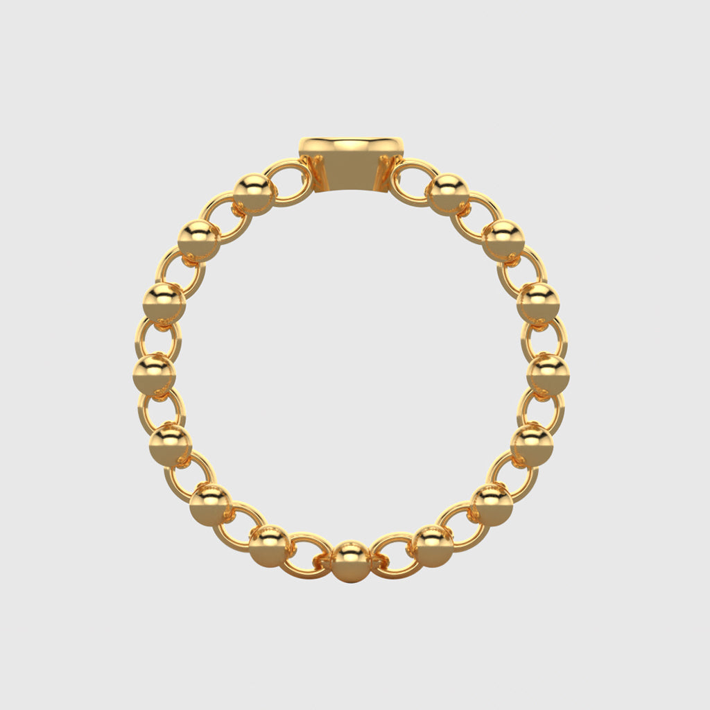 Anillo Rock N Loev en oro amarillo de 18 quilates: diseñado con el espíritu de los anillos múltiples