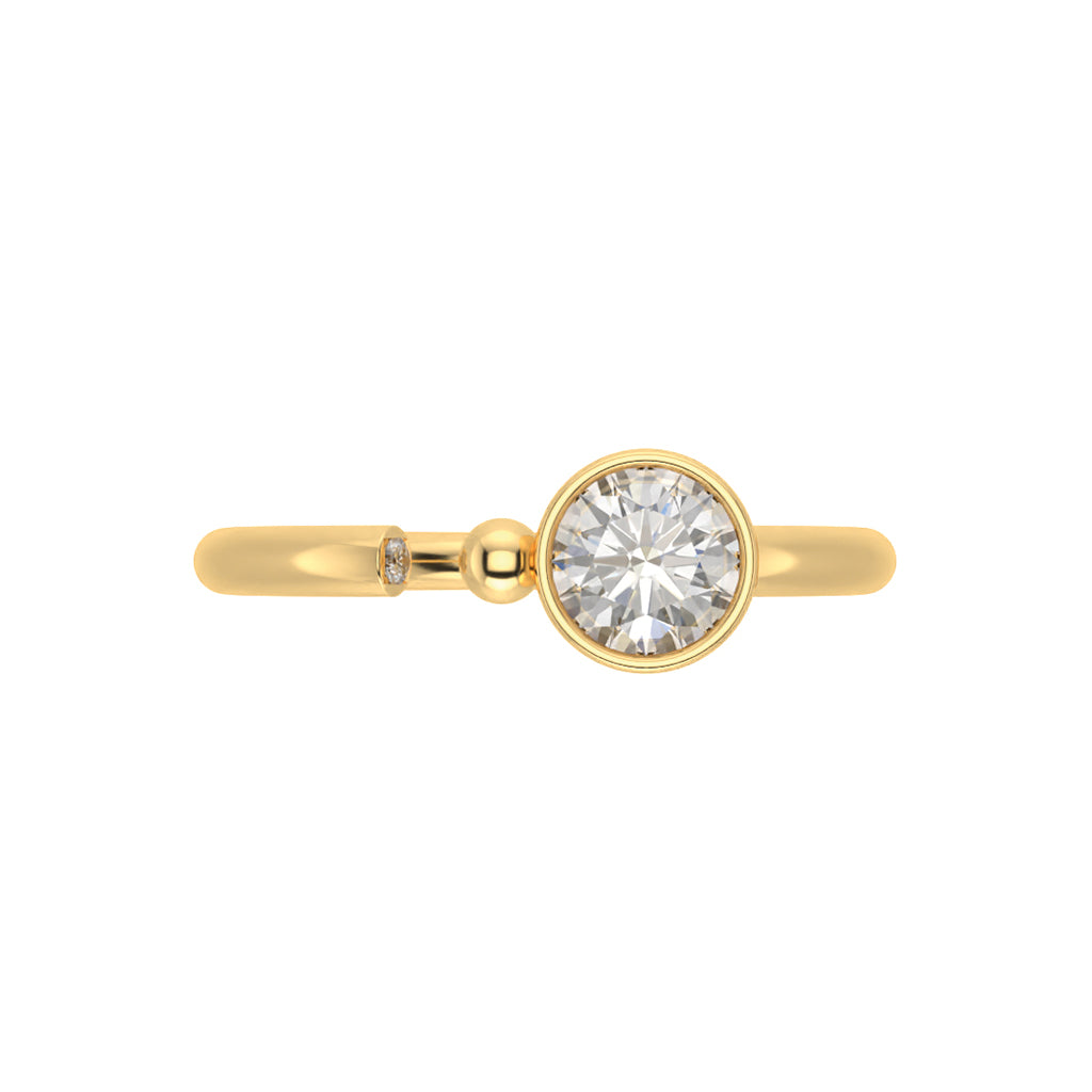 Simplement OUI en or jaune 18 carats