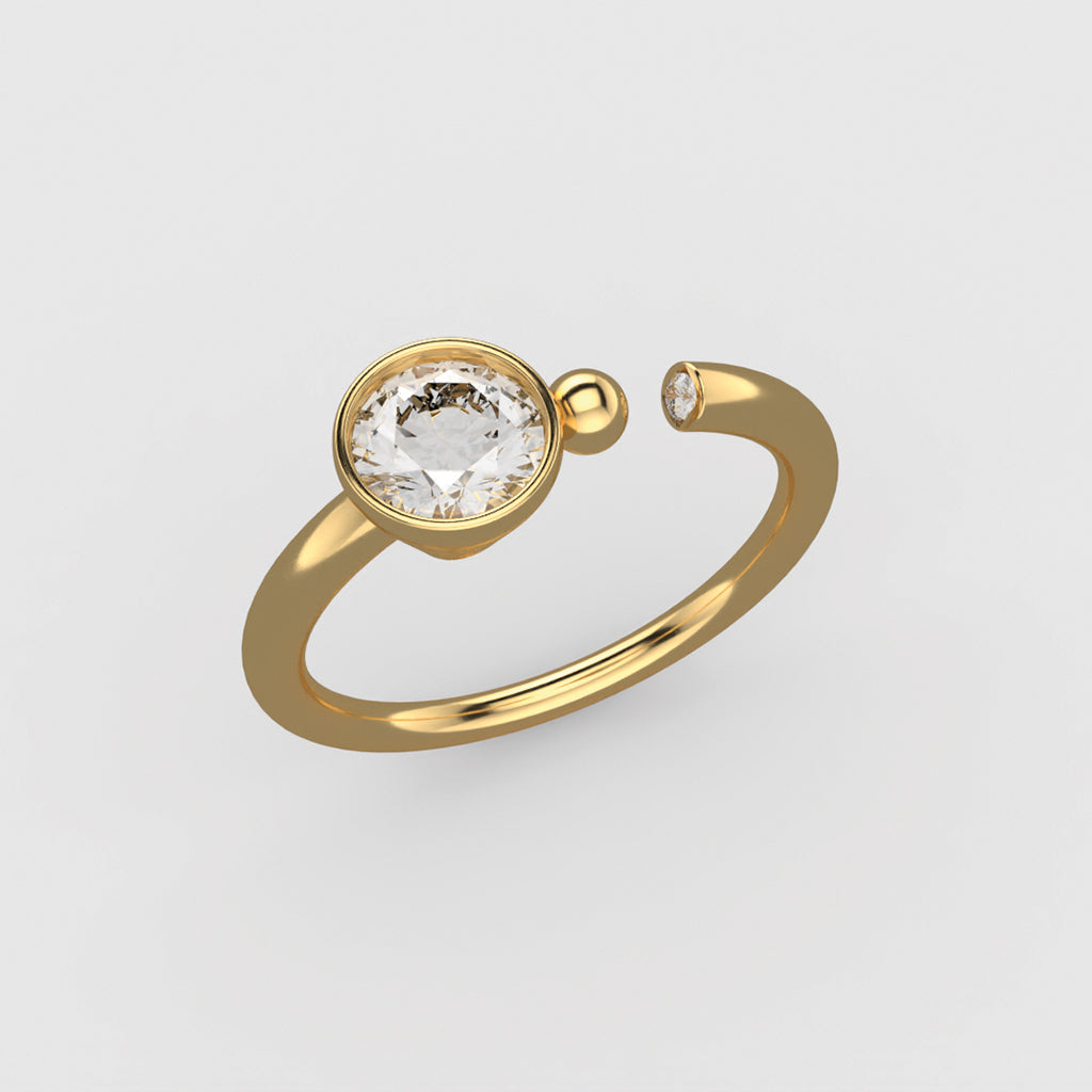 Simply YES in 18-carat yellow gold