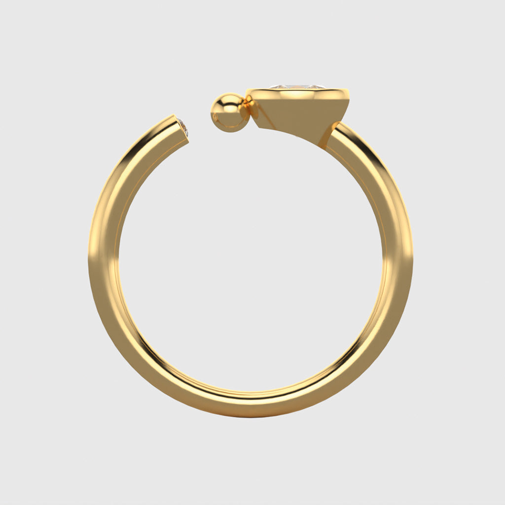 Simply YES in 18-carat yellow gold