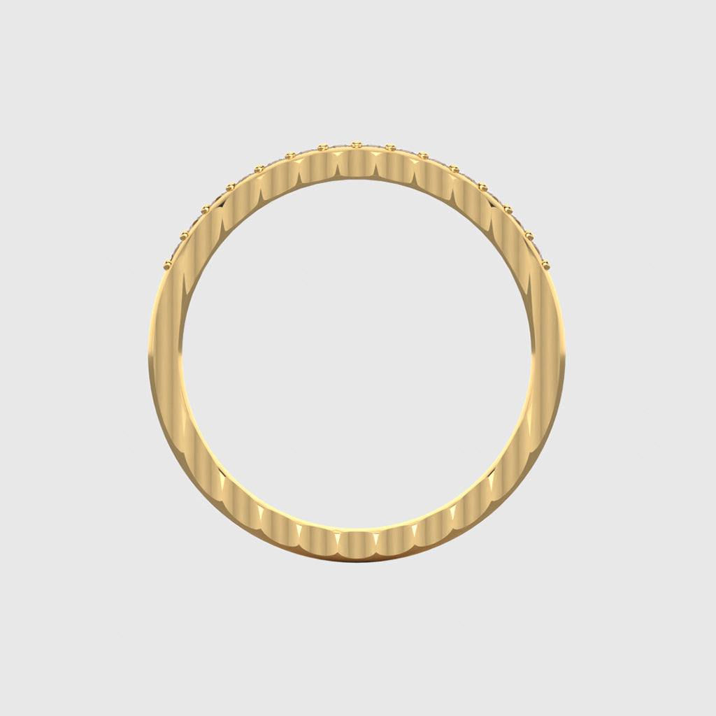 Alliance "Je suis croque de toi" Or jaune 18 carats - Diamants de laboratoire