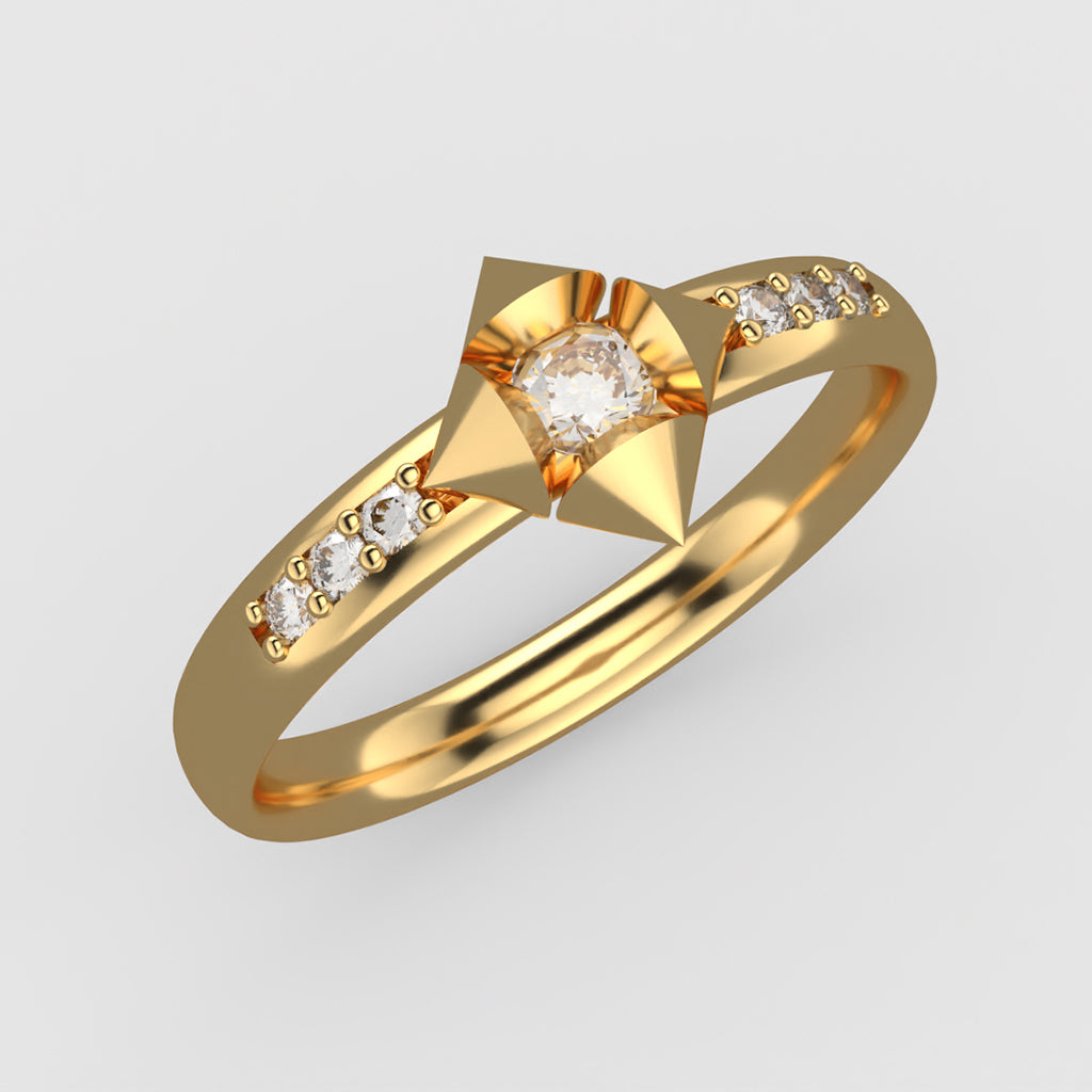 The Five Pillars of Love in 18k Yellow Gold - Lab-Grown Diamonds