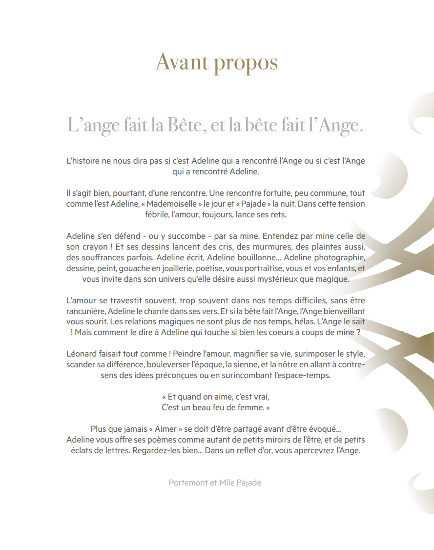 Mon premier ouvrage - L'ANGE BLEU