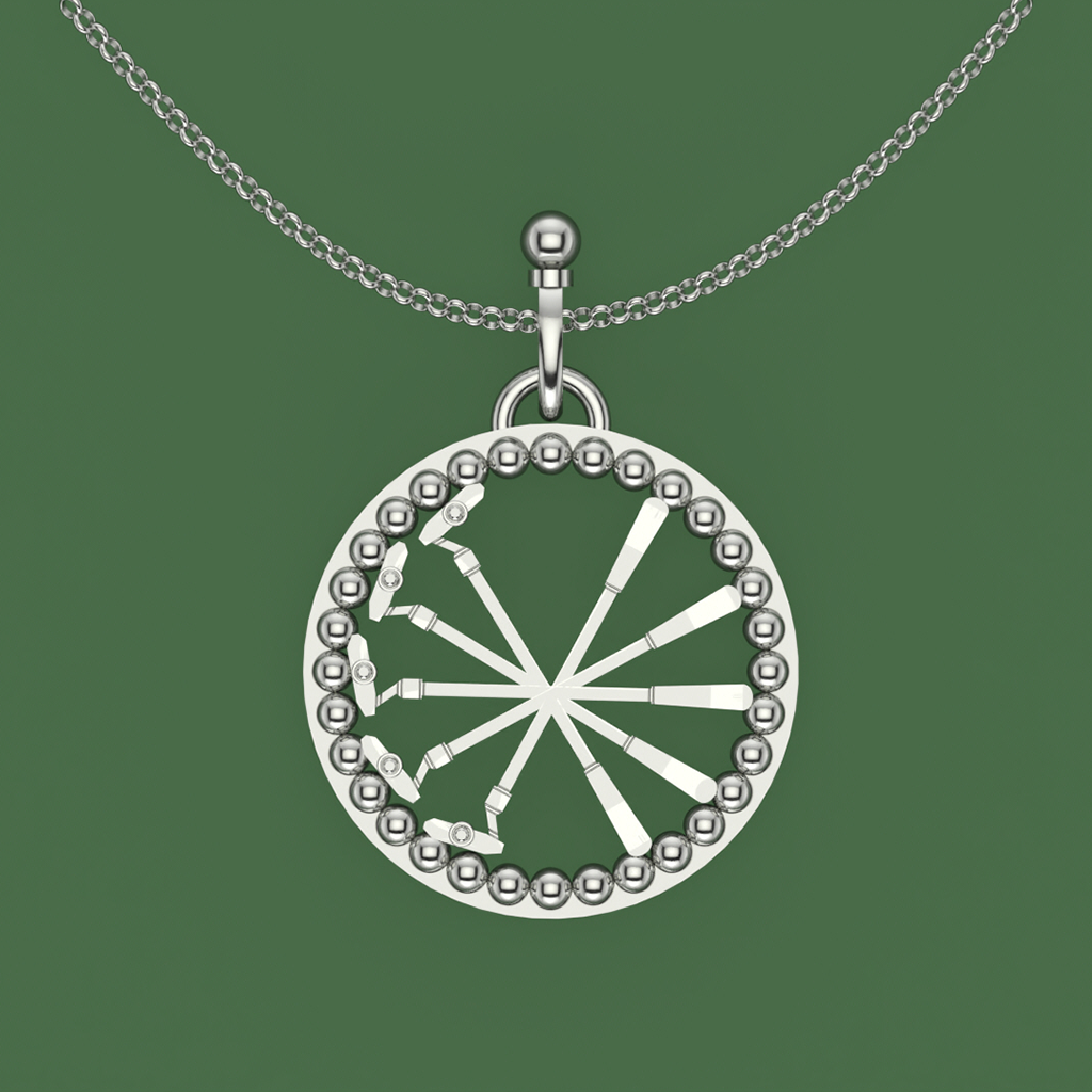 Pendentif le green et le golf