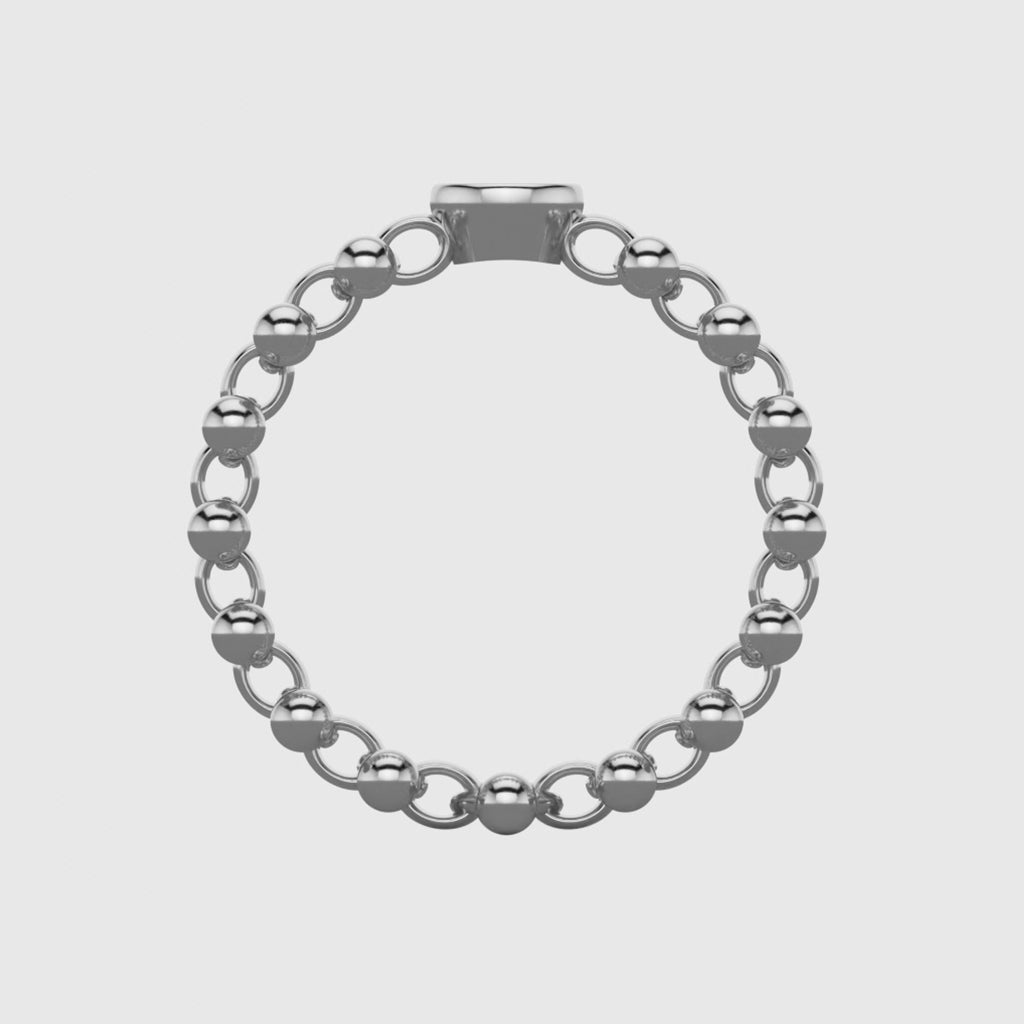 Rock N Love ring in 18 carat white gold - Designed with multiple rings in mind