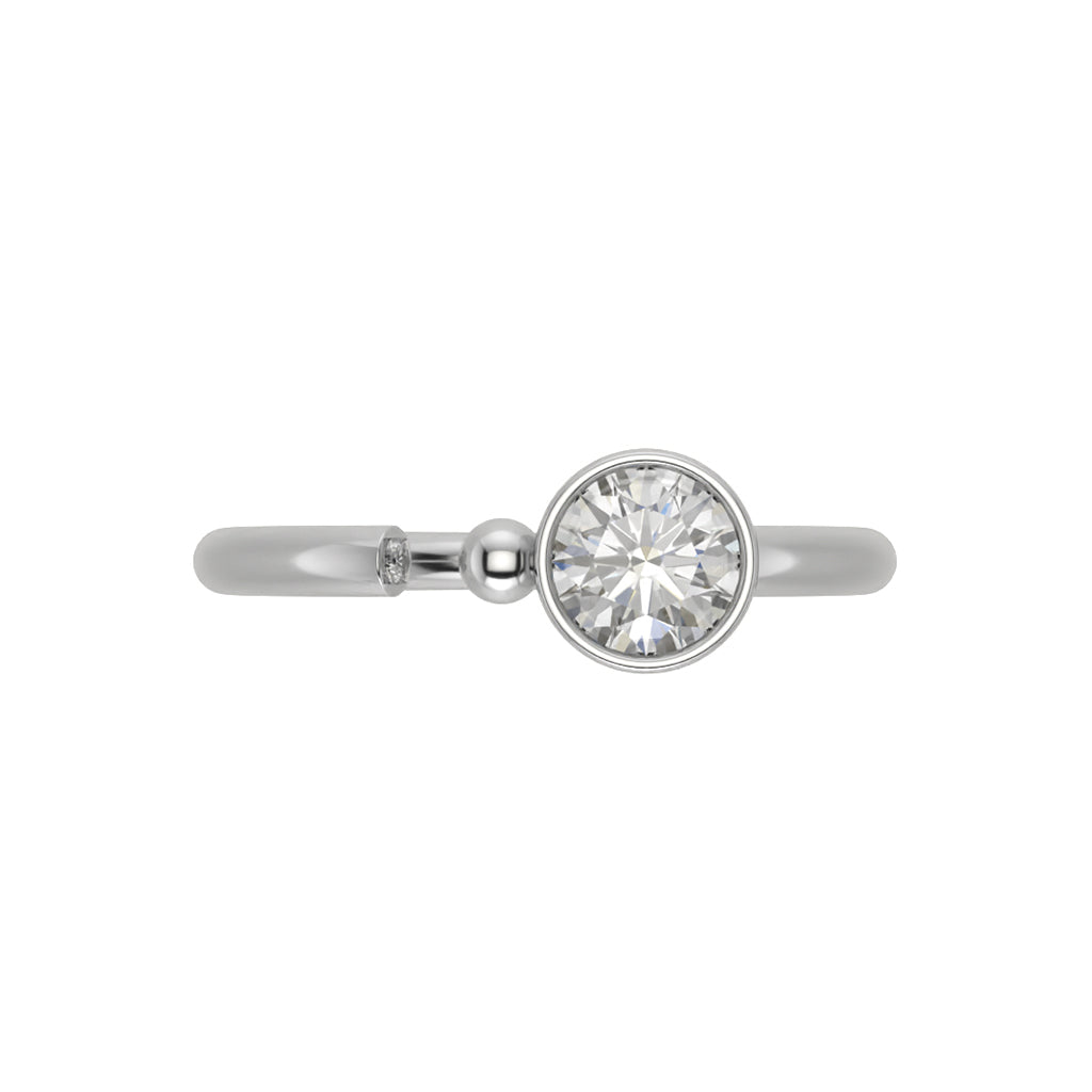 Simplement OUI en or blanc 18 carats